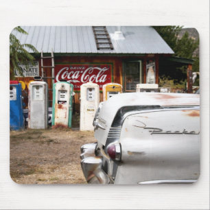 Dixon, New Mexico, Verenigde Staten. Vintage-auto Muismat