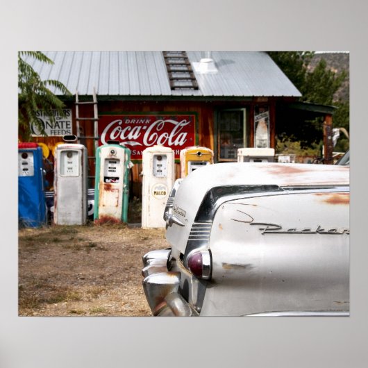 Dixon, New Mexico, Verenigde Staten. Vintage-auto Poster (Voorkant)