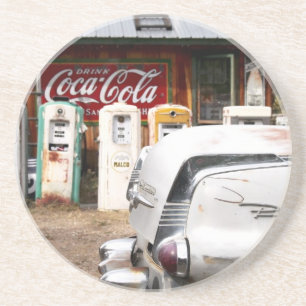 Dixon, New Mexico, Verenigde Staten. Vintage-auto Zandsteen Onderzetter