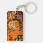 Dixon, New Mexico, Verenigde Staten. Vintage Sleutelhanger (achterkant)