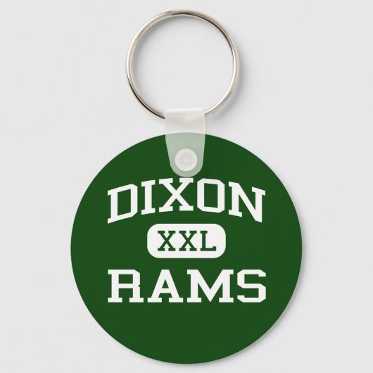 Dixon - Rams - High School - Dixon California Sleutelhanger (Voorkant)