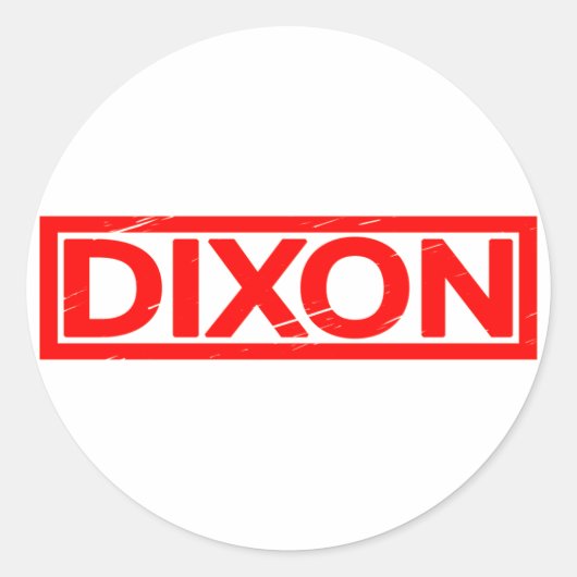 Dixon Stamp Ronde Sticker (Voorkant)