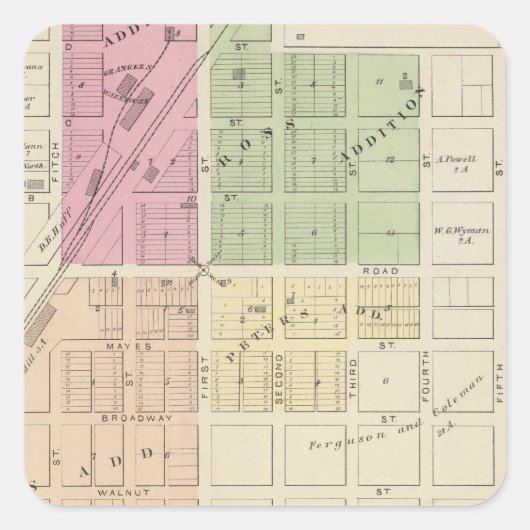 Dixon Vierkante Sticker (Voorkant)