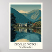 Dixville Notch New Hampshire Lake Poster (Voorkant)