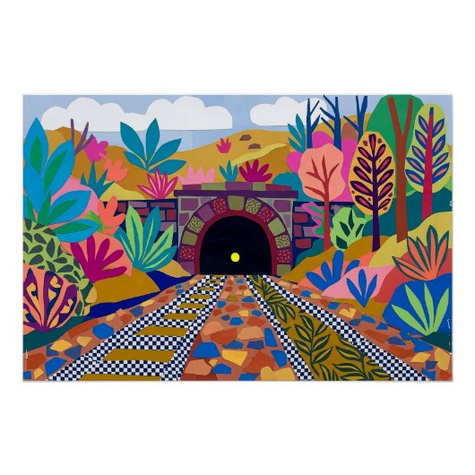 Dixy Tunnel, Sowerby Bridge Perfect Poster (Voorkant)