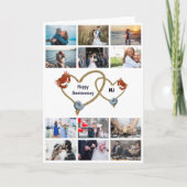 DIY 12 foto | Strandtouwknoop jubileumkoppels Kaart (Voorkant)