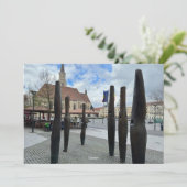 DIY 1-foto met bijschrift op bewerkbaar Briefkaart (Staand voorkant)