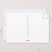 DIY 1-foto met bijschrift op bewerkbaar Briefkaart (Achterkant)