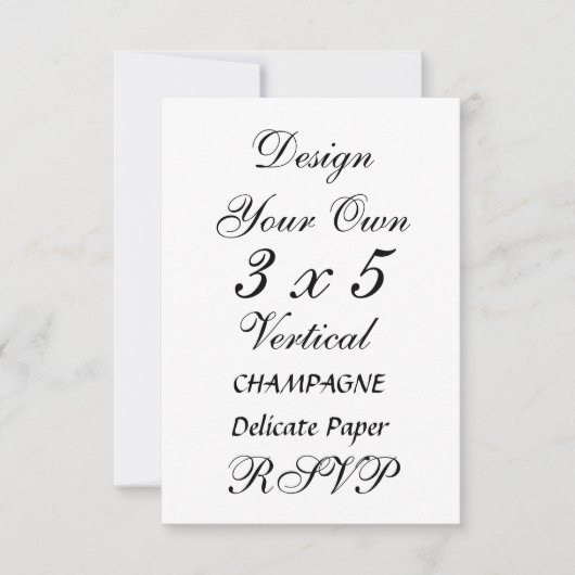 DIY 3 x 5 CHAMPAGNE Delicate Paper (Voorkant)