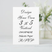 DIY 3 x 5 CHAMPAGNE Delicate Paper (Staand voorkant)