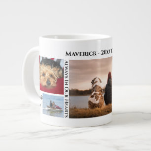 DIY 5 foto collage pet memorial animal loss paws Grote Koffiekop