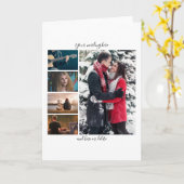 DIY 5 foto jubileum bruiloft verticale vlakte Kaart (Gele Bloem)