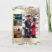 DIY 5 foto | Romantische bruiloftsfeest Kaart (Voorkant)