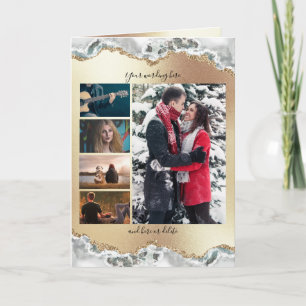 DIY 5 foto   Romantische bruiloftsfeest Kaart