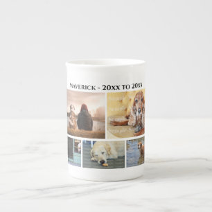 DIY 5 fotocollage, gememoreerd dierlijk verlies Porselein Kop