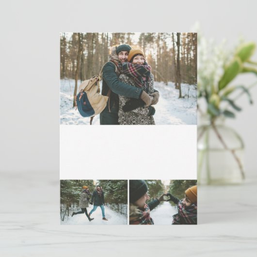 DIY 5x7 3Photo Collage Sjabloon (Staand voorkant)