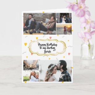 DIY 6 foto   koppels romantische grillige harten Kaart