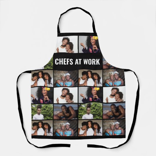 DIY 6 Fotocollage afbeelding familie keepomwille M Schort (Voorkant)