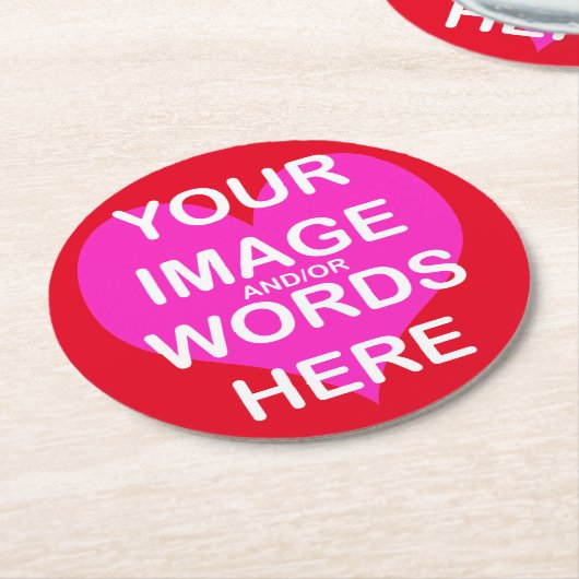 DIY (6/Set) VORM- EN KLEUROPTIES. - Ronde Kartonnen Onderzetter (Gebogen)