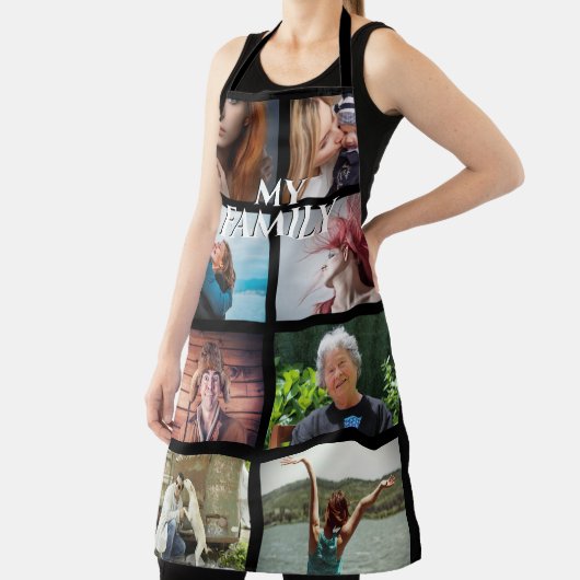 DIY 8 afbeelding collage op maat van aangepaste fo Schort (Insitu)