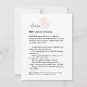 DIY Aangepaste 4.25x5.5 RSVP Bedankkaart Printable Kaartje (Voorkant)