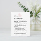 DIY Aangepaste 4.25x5.5 RSVP Bedankkaart Printable Kaartje (Staand voorkant)