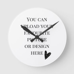 DIY, aangepaste 8" ronde acryl wandklok