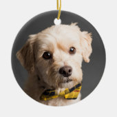 DIY Aangepaste Foto Kerstmis Keramisch Ornament (Voorkant)