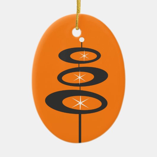 DIY - AANGEPASTE KLEUR - Moderne middeneeuw Keramisch Ornament (Voorkant)