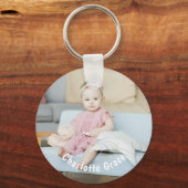 DIY Aangepaste persoonlijke foto en naam Sleutelhanger (Voorkant)