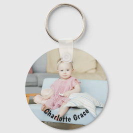 DIY Aangepaste persoonlijke foto en naam Sleutelhanger