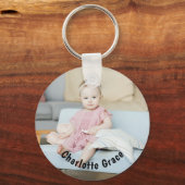DIY Aangepaste persoonlijke foto en naam Sleutelhanger (Voorkant)
