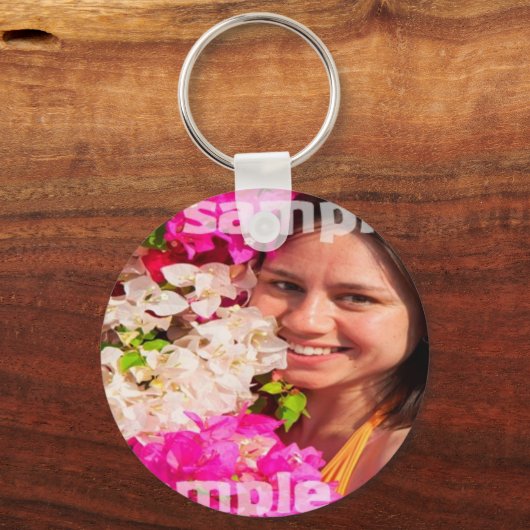DIY aangepaste persoonlijke foto Sleutelhanger (Voorkant)