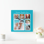 DIY Aangepaste Sjabloon voor persoonlijke fotocoll Vierkante Klok (Huis)