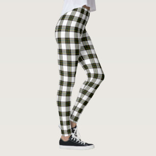DIY Achtergrond - Zwart Wit Tartan Plaid Leggings