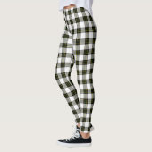 DIY Achtergrond - Zwart Wit Tartan Plaid Leggings (Links)