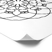 DIY Adult Colour Page Mandala Poster Wall Art (Hoek)