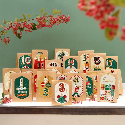 DIY Adventskalender - Kerstspeelgoed Sticker