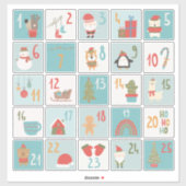 DIY Adventskalender Stickers Classic Christmas (Vel)