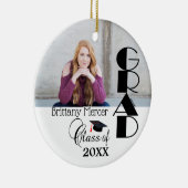 DIY Afstudeerder Fotoherinneringen Keramisch Ornament (Rechts)