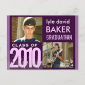 DIY Afstuderen Uitnodiging Briefkaarten (Voorkant)