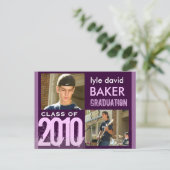 DIY Afstuderen Uitnodiging Briefkaarten (Staand voorkant)