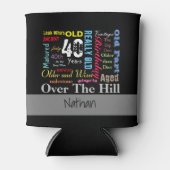 DIY Age | 40e gelukkige dag | Mijlpaal Blikjeskoeler (Voorkant)