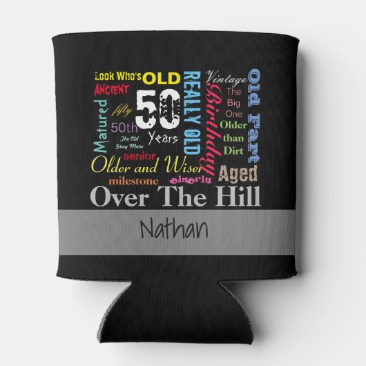 DIY Age | 50e gelukkige dag | Mijlpaal Blikjeskoeler (Achterkant)