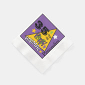 (DIY Age) Paarse Partij Dierlijke Verjaardag Servet (Hoek)