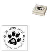DIY Animal Rescue Return Address Rubber Stamp Rubberstempel (Gestempeld)