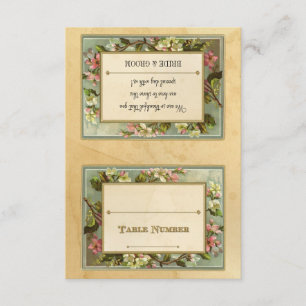 DIY  Apple Blossom, Tea Sined Typografie Bedankkaart