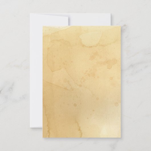 DIY Apple Blossom, Tea Sined Typografie Bedankkaart (Achterkant)