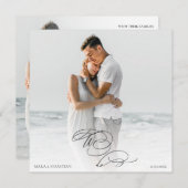 *~* DIY AR6 paar FOTO RSVP QR bruiloft Kaart (Voorkant / Achterkant)