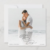 *~* DIY AR6 paar FOTO RSVP QR bruiloft Kaart (Voorkant)